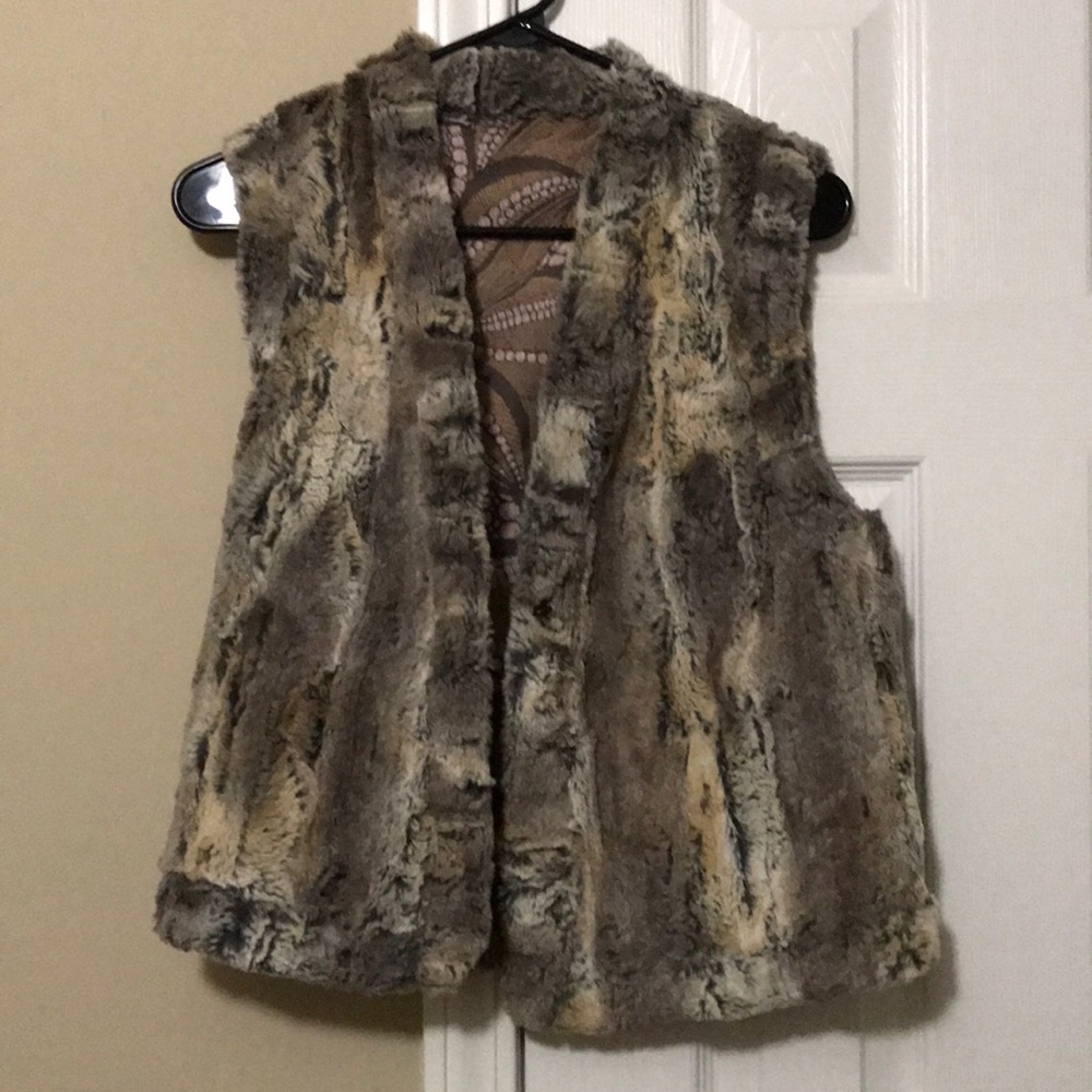 Faux fur vest